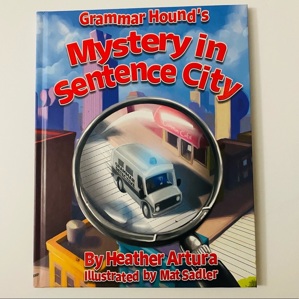 Grammar Hound’s Mystery in Sentence City Children’s Book  for Pre-K through 4th